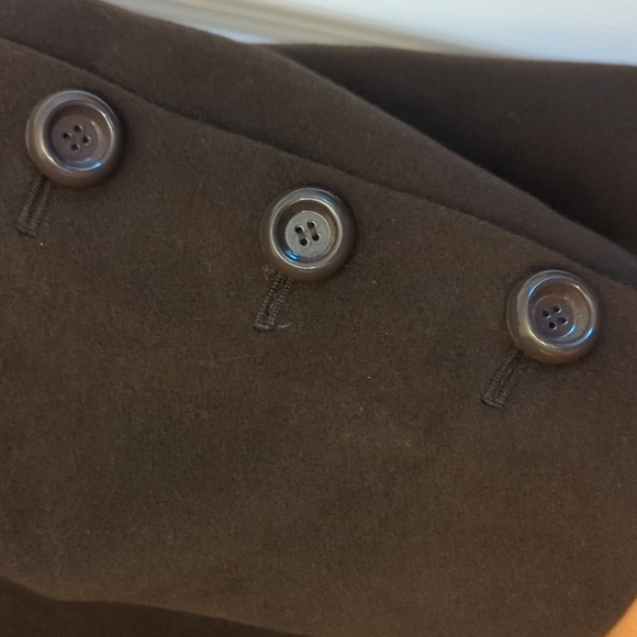 Mackage Wool Blend Coat Size Large Dark Brown - Picture 6 of 14